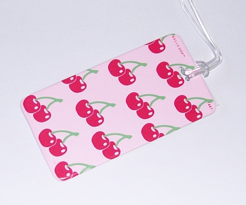 After The Rain Cherry can travel luggage name tag