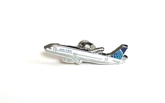 United Airlines A320 Lapel Pin - New Livery