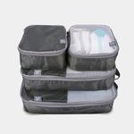 Travelon Set of 4 Packing Cubes - Charcoal